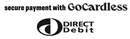 Secured by Gocardless for direct debit